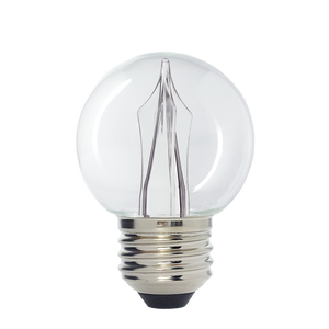 Scoreboard / Holiday Lighting G50 LED Decorative Bulb, Warm White 2700K, Outdoor Waterproof Shatterproof, 1 W Low Wattage (10W Equivalent), E26 Medium Base, 25 Pack