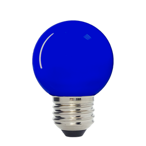 Scoreboard / Holiday Lighting G50 LED Decorative Bulb, Blue Colored, Outdoor Waterproof Shatterproof, 1 W Low Wattage (10W Equivalent), E26 Medium Base, 25 Pack