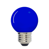 Scoreboard / Holiday Lighting G50 LED Decorative Bulb, Blue Colored, Outdoor Waterproof Shatterproof, 1 W Low Wattage (10W Equivalent), E26 Medium Base, 25 Pack