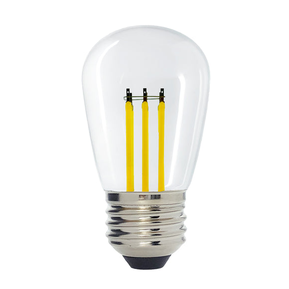 Home Decor S14 LED Decorative Bulb, Daylight 5000K, Outdoor Waterproof Shatterproof, 6 W Low Wattage (60W Equivalent), E26 Medium Base, 6 Pack
