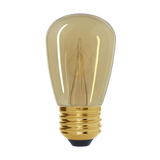 Antique Style Edison S16(Enlarged S14) LED Bulb, Amber Warm 2200K, Outdoor Waterproof Shatterproof, 1 W Low Wattage (10W Equivalent), E26 Medium Base, 25 Pack