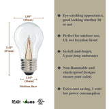Luxsent Incandescent Like A15 Medium Base Clear LED Decorative Bulb with Shine Line Light Bar, 1W, 2400K, 25 Pack - Luxsent Lighting Corp.